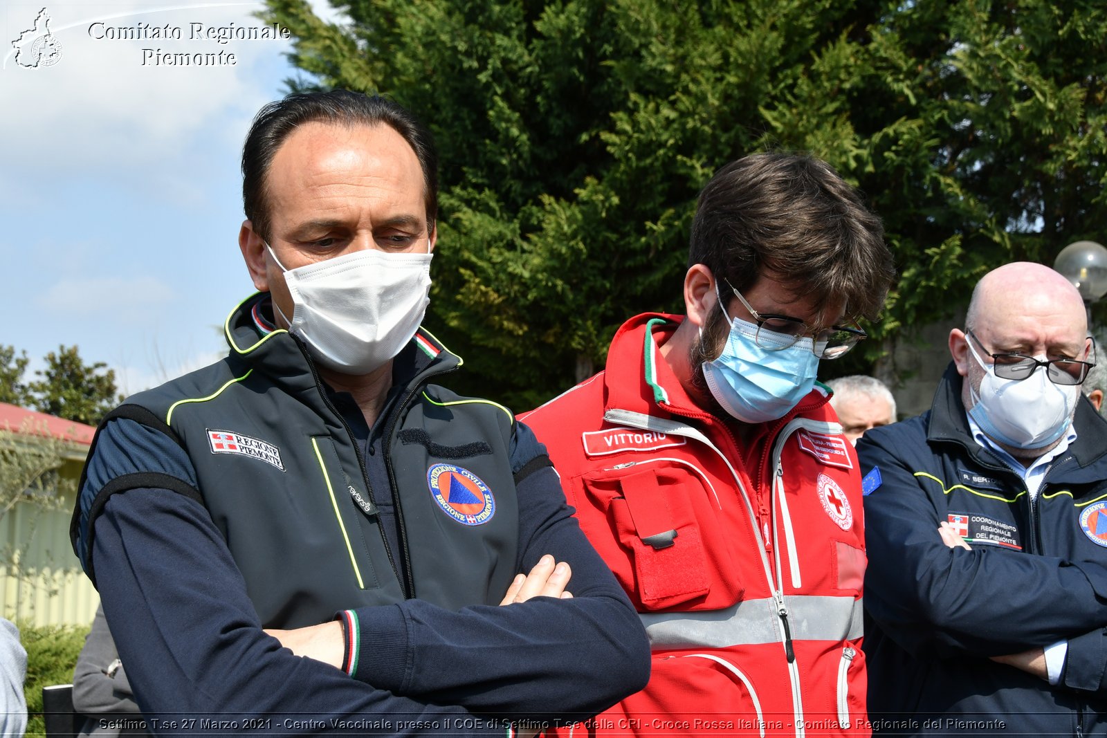 Settimo T.se 27 Marzo 2021 - Centro Vaccinale presso il COE di Settimo T.se della CRI - Croce Rossa Italiana - Comitato Regionale del Piemonte