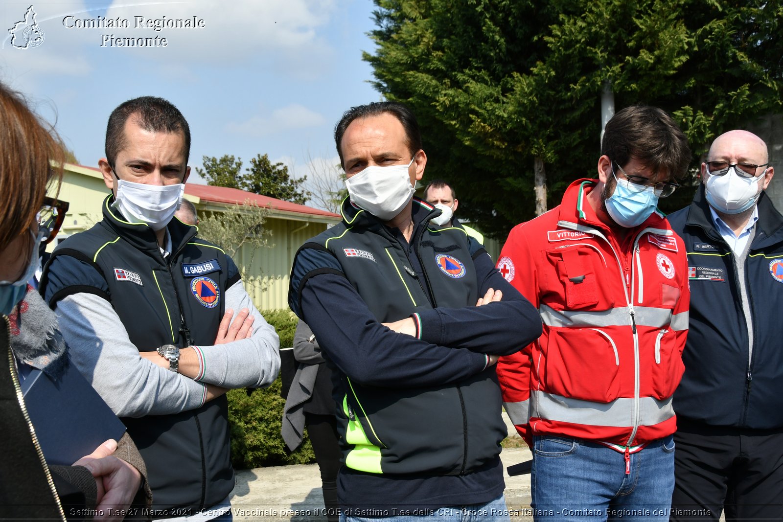 Settimo T.se 27 Marzo 2021 - Centro Vaccinale presso il COE di Settimo T.se della CRI - Croce Rossa Italiana - Comitato Regionale del Piemonte