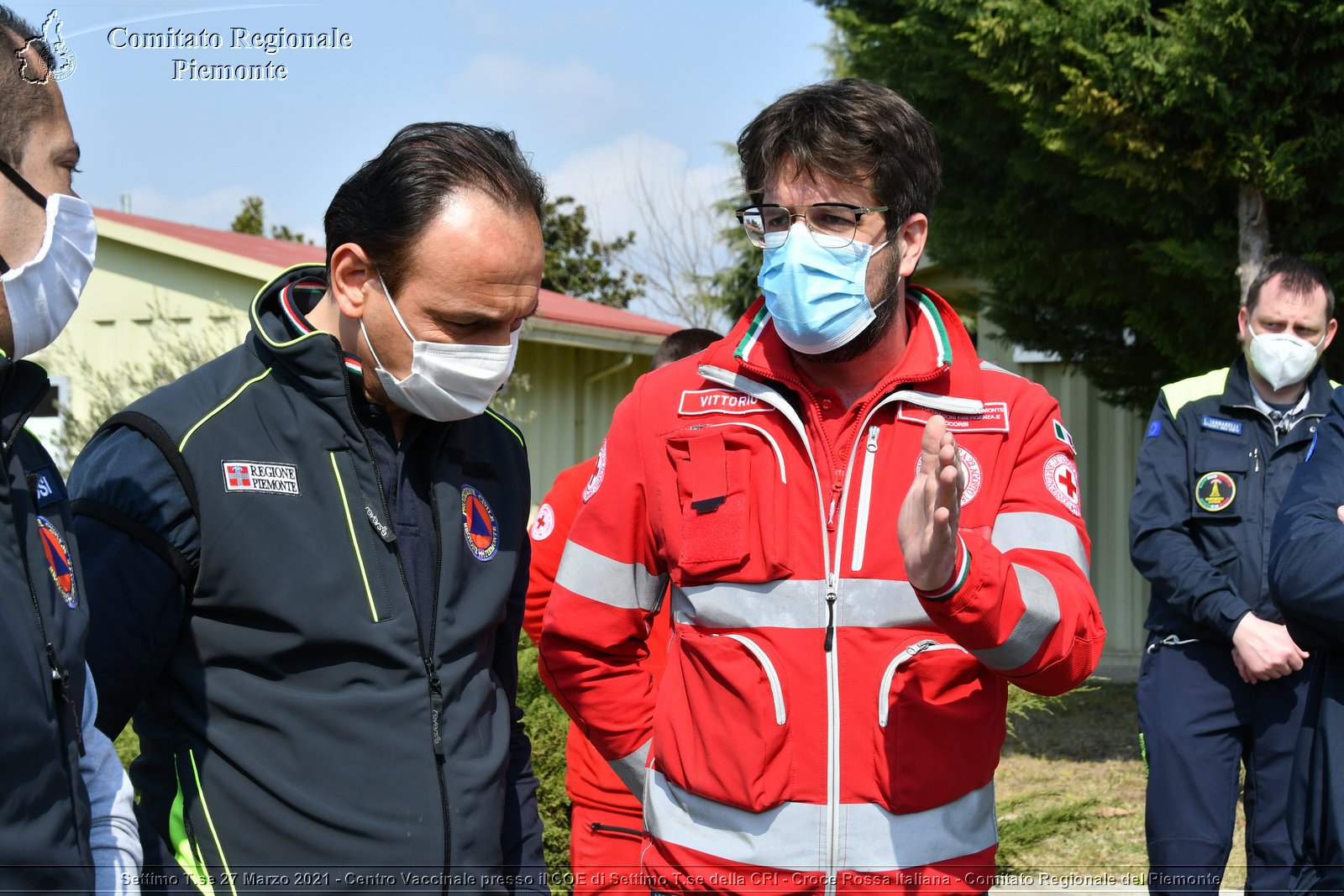 Settimo T.se 27 Marzo 2021 - Centro Vaccinale presso il COE di Settimo T.se della CRI - Croce Rossa Italiana - Comitato Regionale del Piemonte