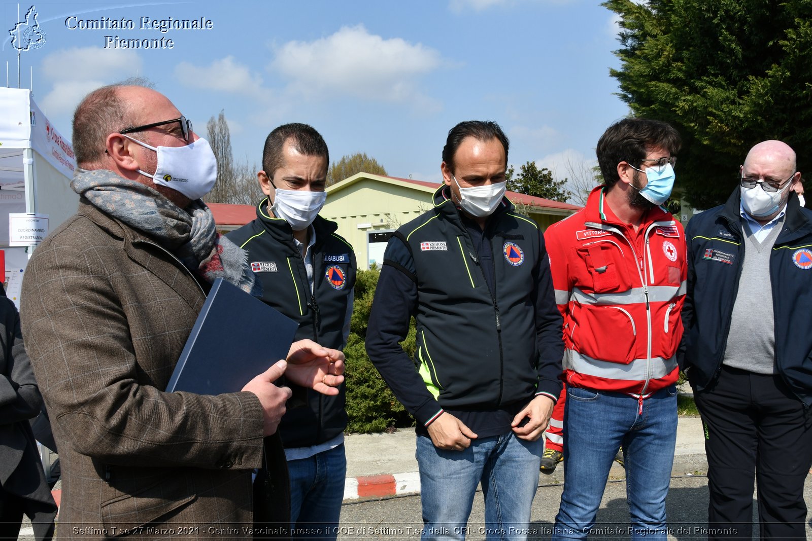 Settimo T.se 27 Marzo 2021 - Centro Vaccinale presso il COE di Settimo T.se della CRI - Croce Rossa Italiana - Comitato Regionale del Piemonte