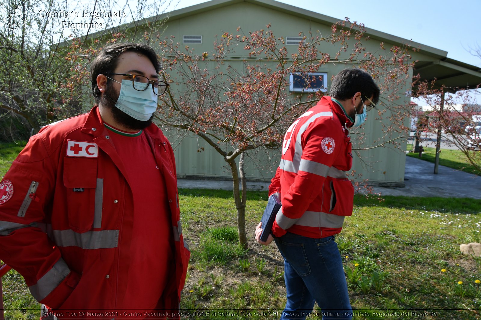 Settimo T.se 27 Marzo 2021 - Centro Vaccinale presso il COE di Settimo T.se della CRI - Croce Rossa Italiana - Comitato Regionale del Piemonte