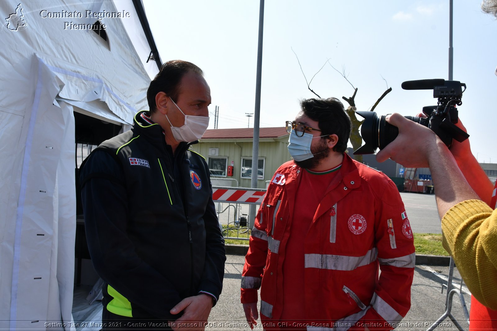 Settimo T.se 27 Marzo 2021 - Centro Vaccinale presso il COE di Settimo T.se della CRI - Croce Rossa Italiana - Comitato Regionale del Piemonte