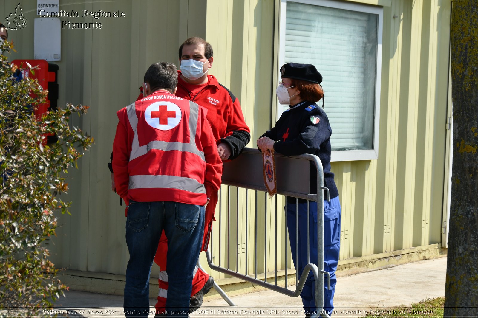 Settimo T.se 27 Marzo 2021 - Centro Vaccinale presso il COE di Settimo T.se della CRI - Croce Rossa Italiana - Comitato Regionale del Piemonte