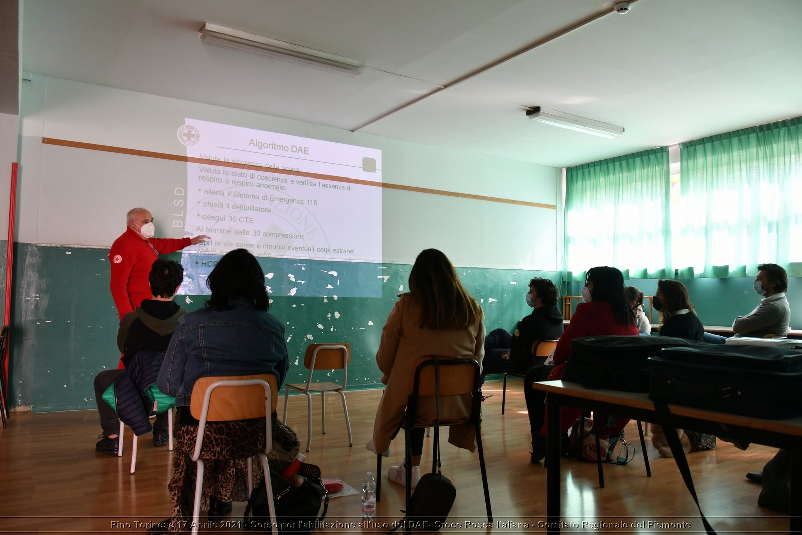 Pino Torinese 17 Aprile 2021 - Corso per l'abilitazione all'uso del DAE - Croce Rossa Italiana - Comitato Regionale del Piemonte