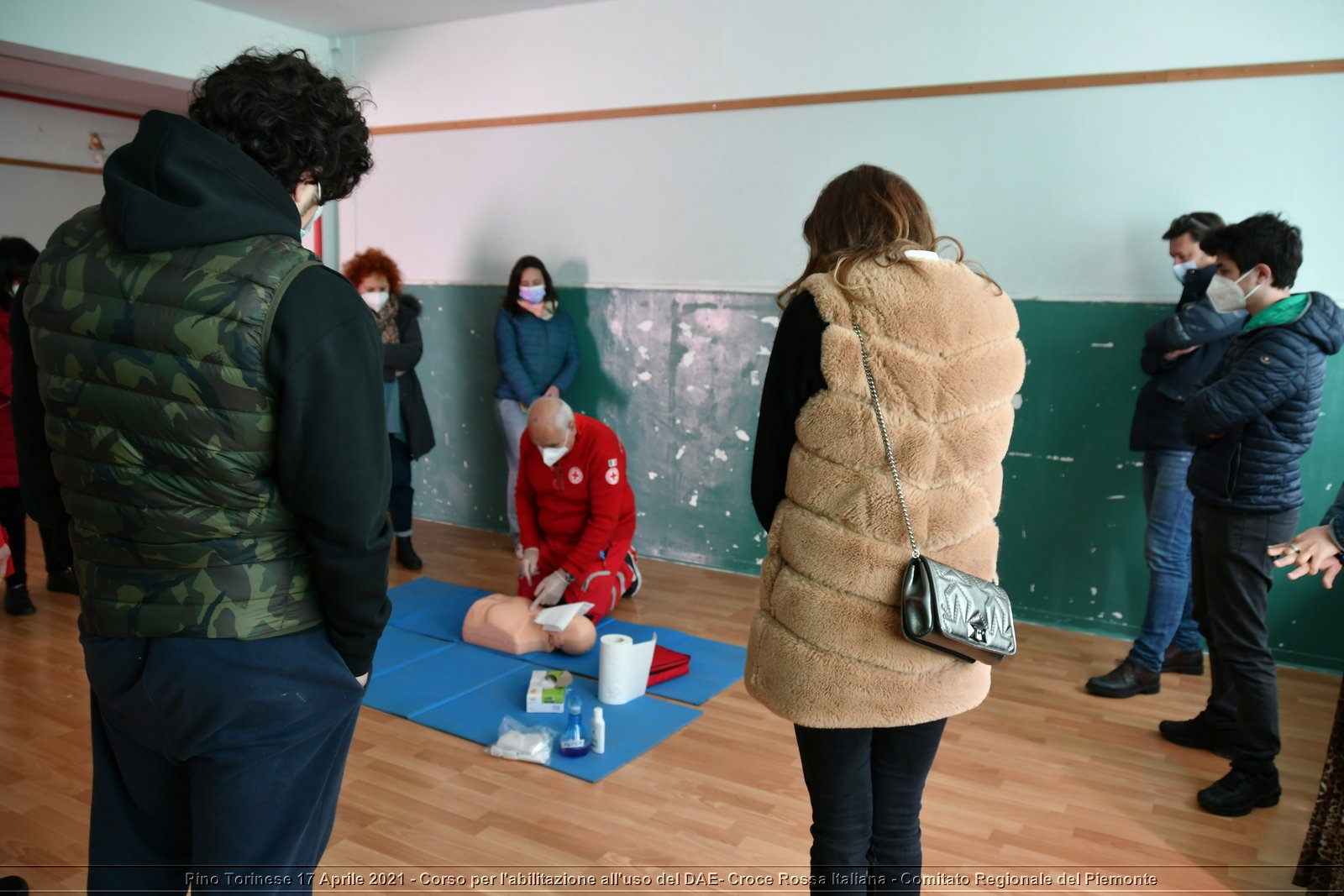 Pino Torinese 17 Aprile 2021 - Corso per l'abilitazione all'uso del DAE - Croce Rossa Italiana - Comitato Regionale del Piemonte