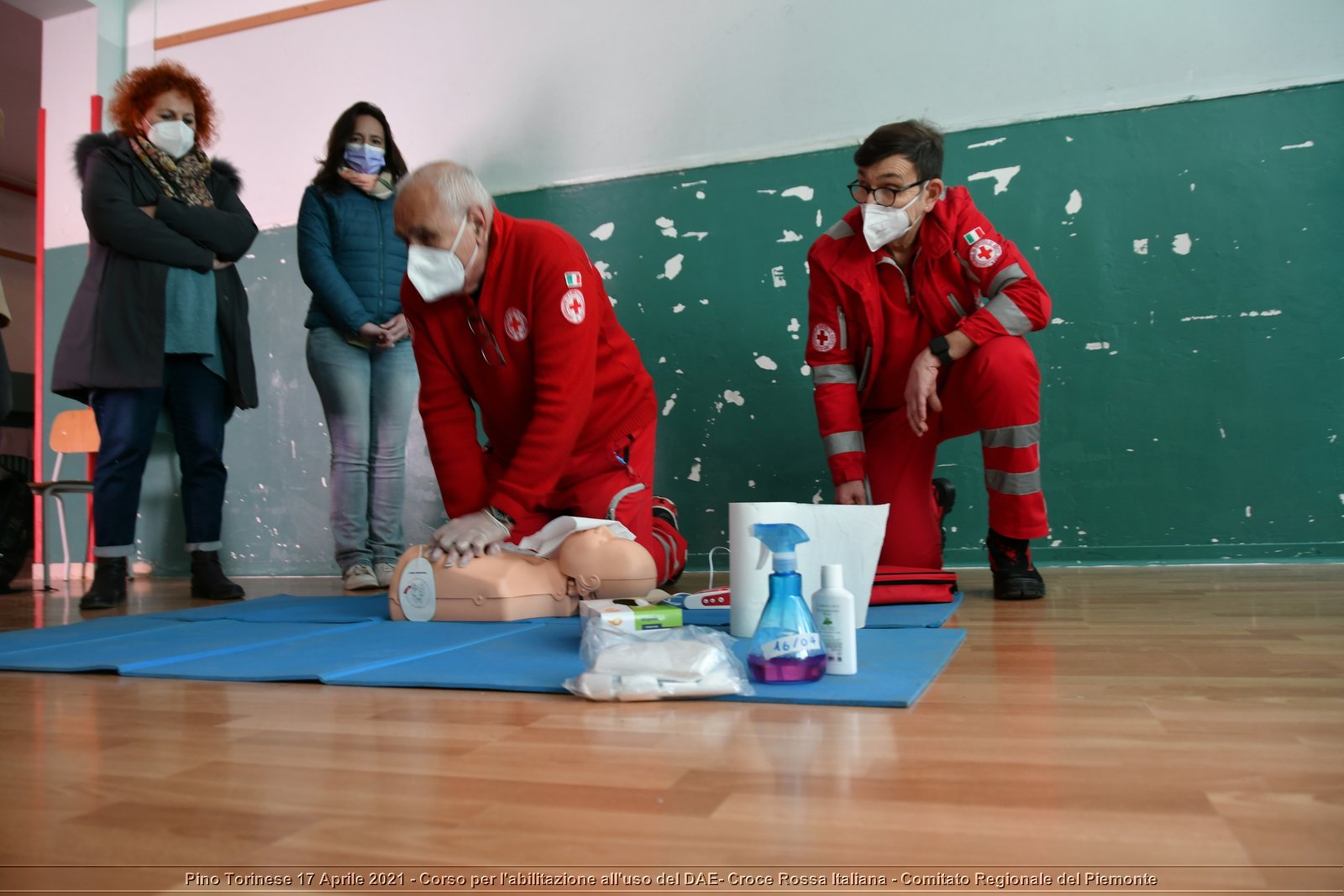 Pino Torinese 17 Aprile 2021 - Corso per l'abilitazione all'uso del DAE - Croce Rossa Italiana - Comitato Regionale del Piemonte