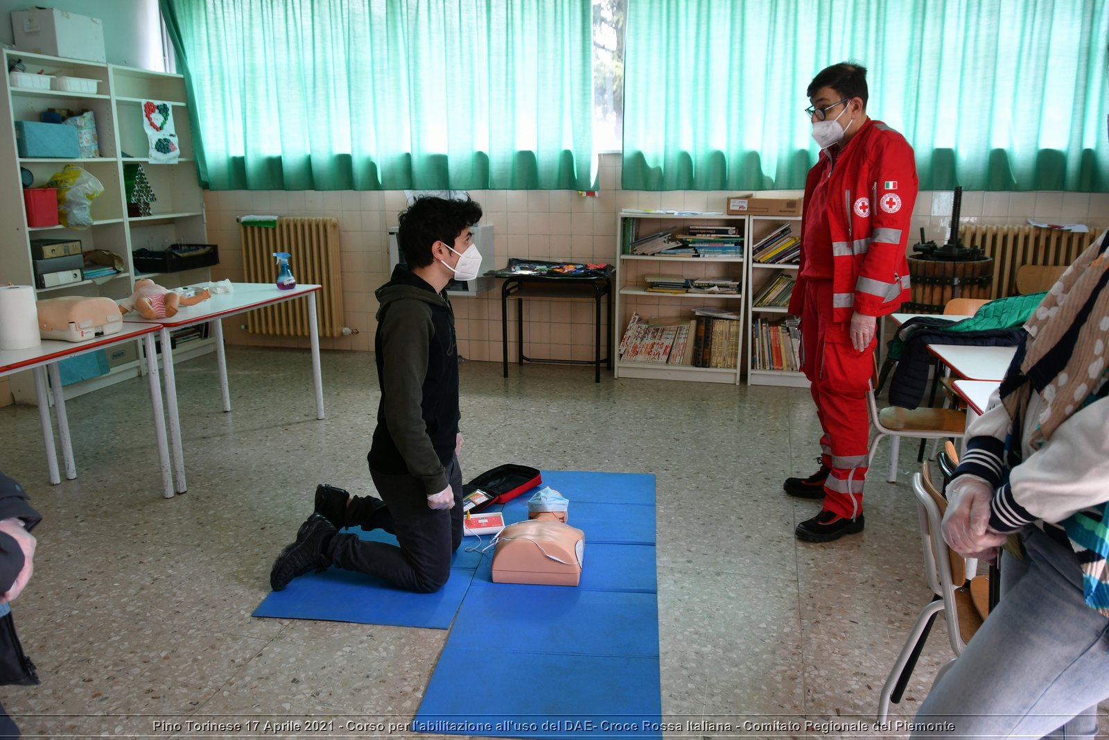 Pino Torinese 17 Aprile 2021 - Corso per l'abilitazione all'uso del DAE - Croce Rossa Italiana - Comitato Regionale del Piemonte