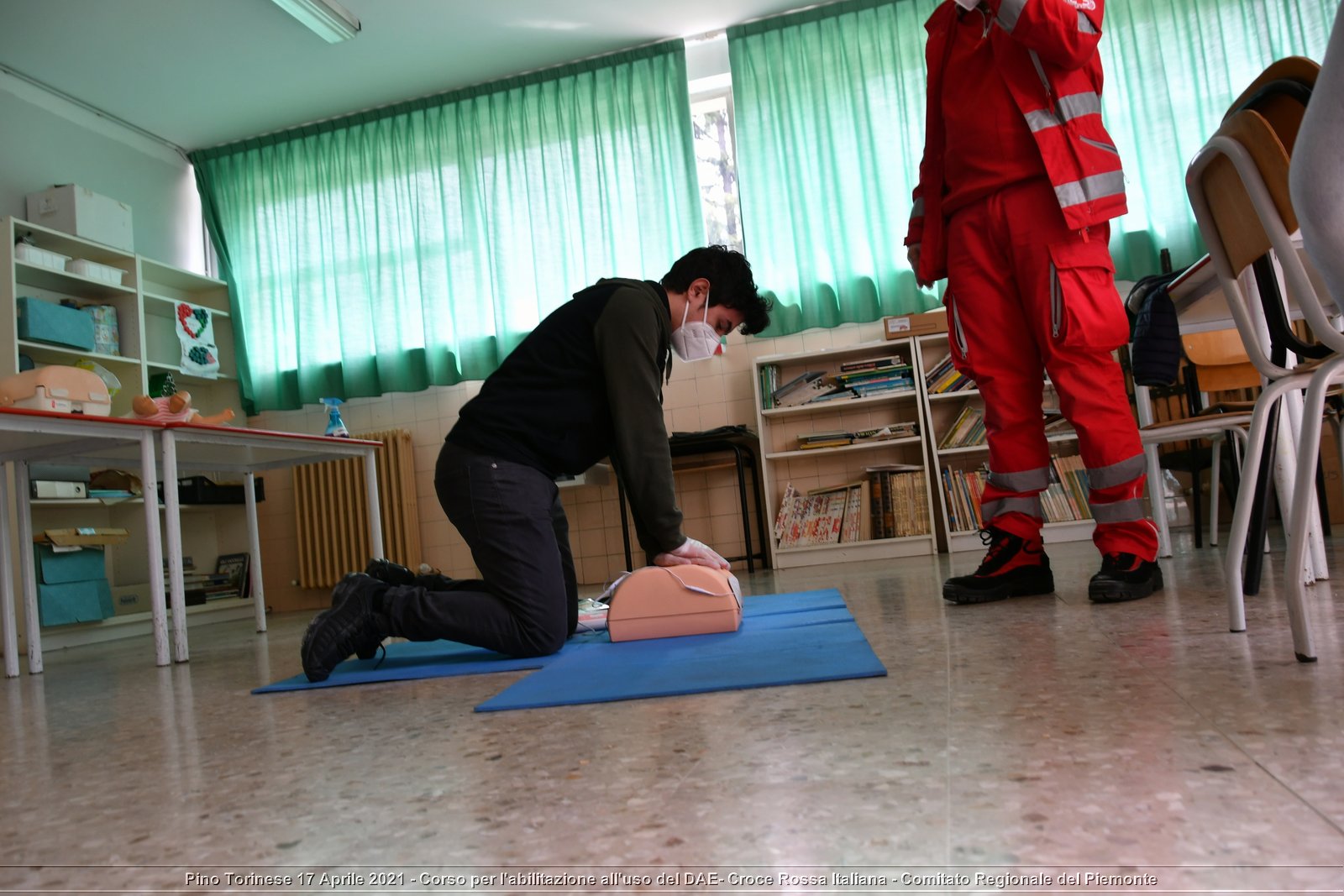 Pino Torinese 17 Aprile 2021 - Corso per l'abilitazione all'uso del DAE - Croce Rossa Italiana - Comitato Regionale del Piemonte