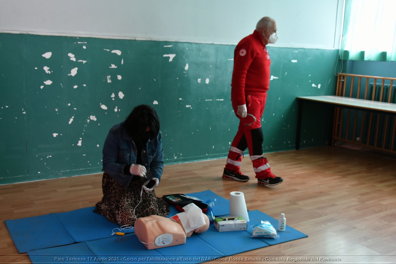 Pino Torinese 17 Aprile 2021 - Corso per l'abilitazione all'uso del DAE - Croce Rossa Italiana - Comitato Regionale del Piemonte