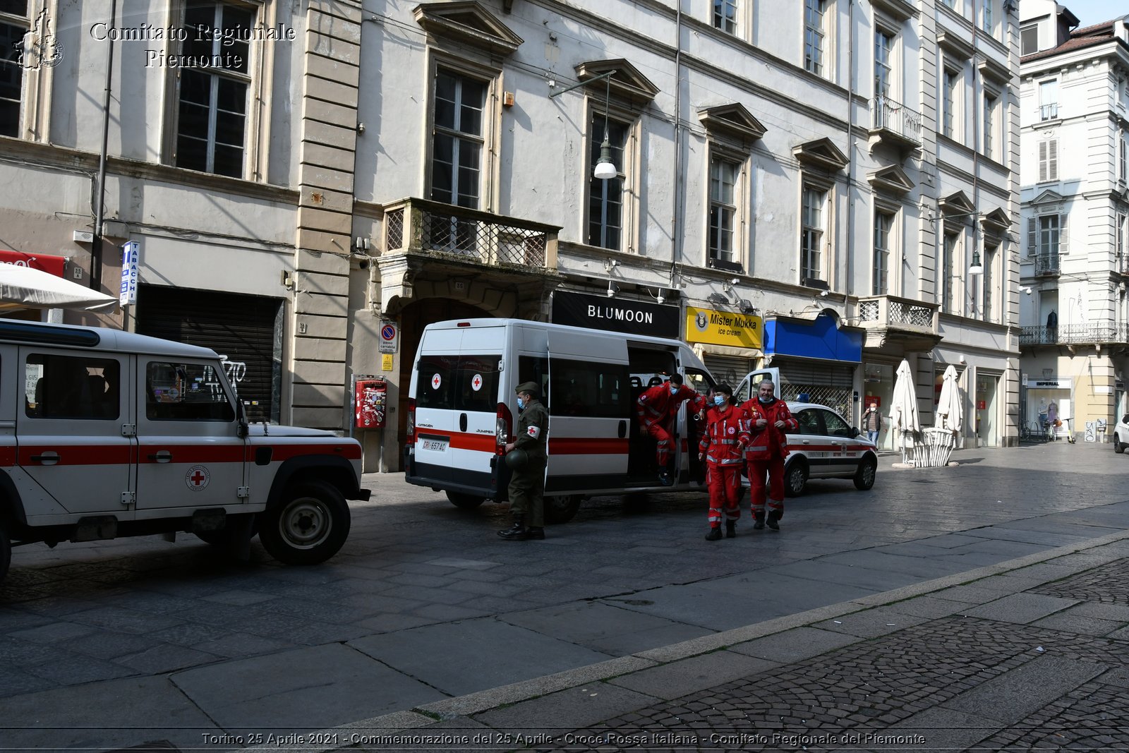 Torino 25 Aprile 2021 - Commemorazione del 25 Aprile - Croce Rossa Italiana - Comitato Regionale del Piemonte