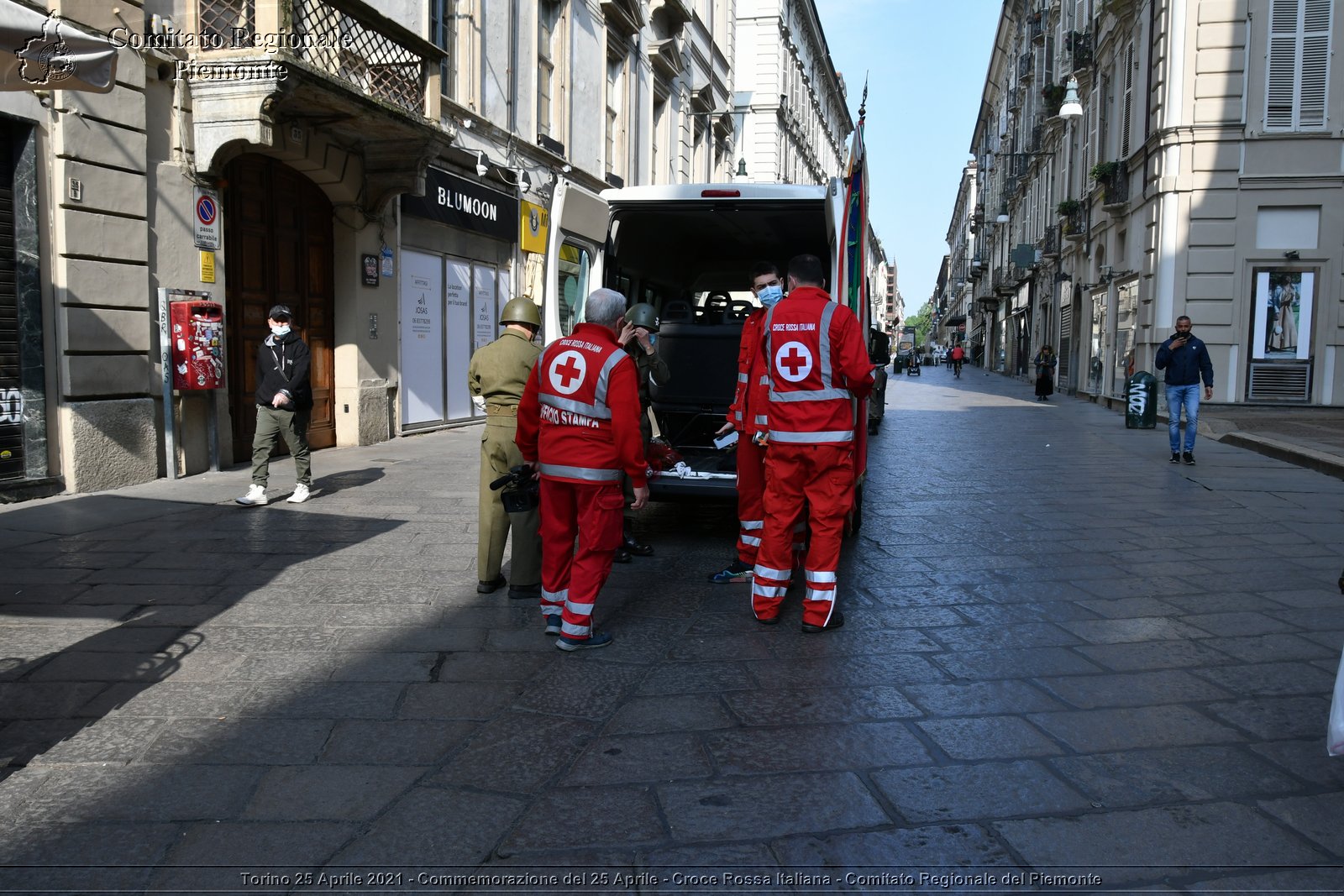 Torino 25 Aprile 2021 - Commemorazione del 25 Aprile - Croce Rossa Italiana - Comitato Regionale del Piemonte