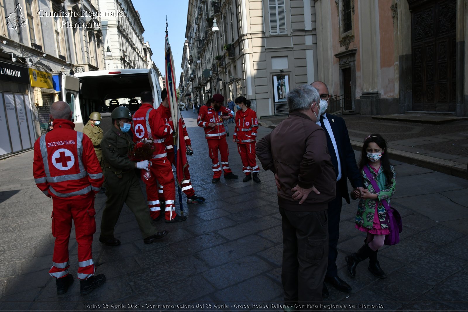 Torino 25 Aprile 2021 - Commemorazione del 25 Aprile - Croce Rossa Italiana - Comitato Regionale del Piemonte