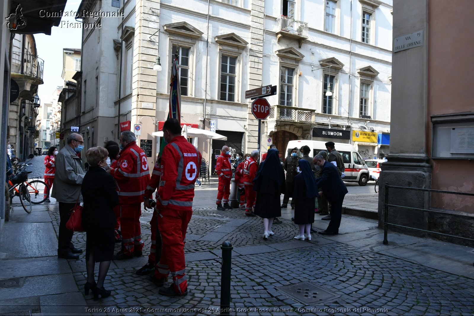 Torino 25 Aprile 2021 - Commemorazione del 25 Aprile - Croce Rossa Italiana - Comitato Regionale del Piemonte