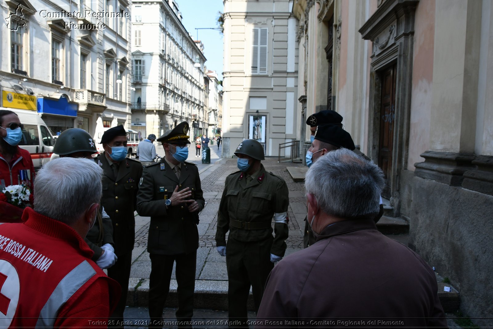 Torino 25 Aprile 2021 - Commemorazione del 25 Aprile - Croce Rossa Italiana - Comitato Regionale del Piemonte