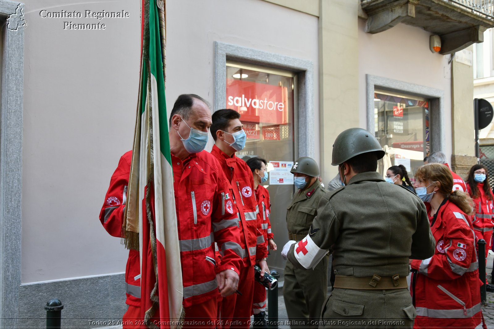 Torino 25 Aprile 2021 - Commemorazione del 25 Aprile - Croce Rossa Italiana - Comitato Regionale del Piemonte