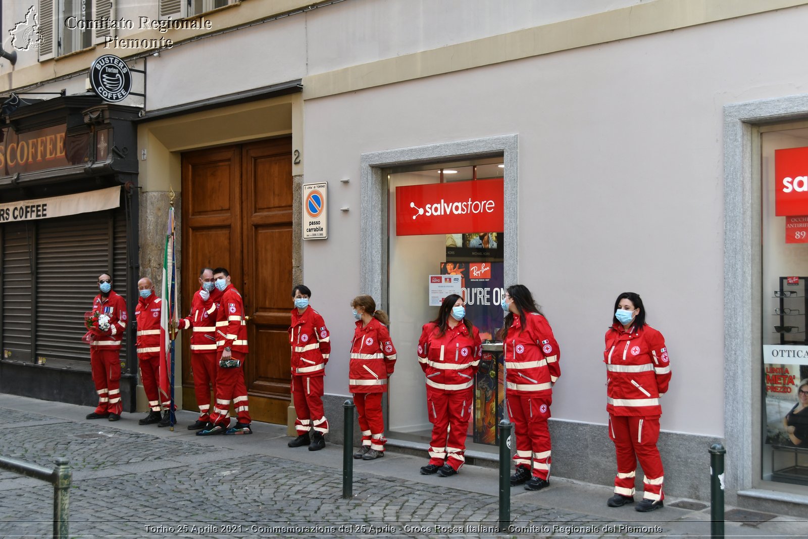 Torino 25 Aprile 2021 - Commemorazione del 25 Aprile - Croce Rossa Italiana - Comitato Regionale del Piemonte