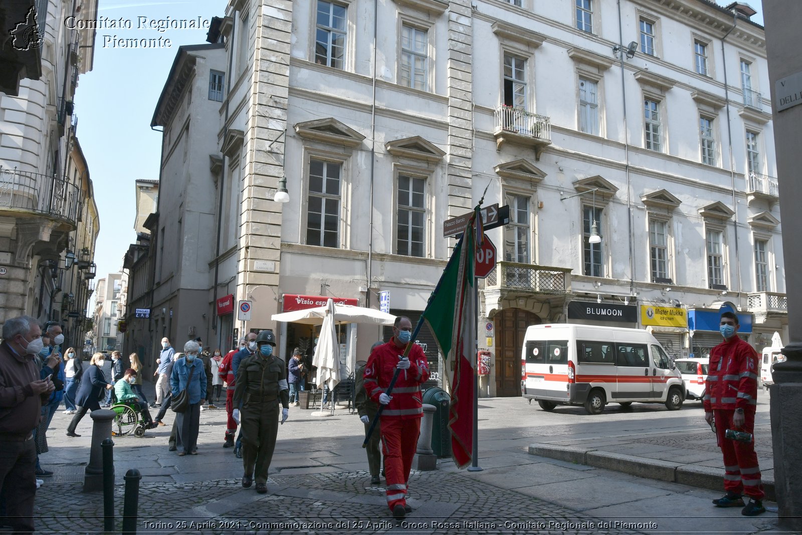 Torino 25 Aprile 2021 - Commemorazione del 25 Aprile - Croce Rossa Italiana - Comitato Regionale del Piemonte