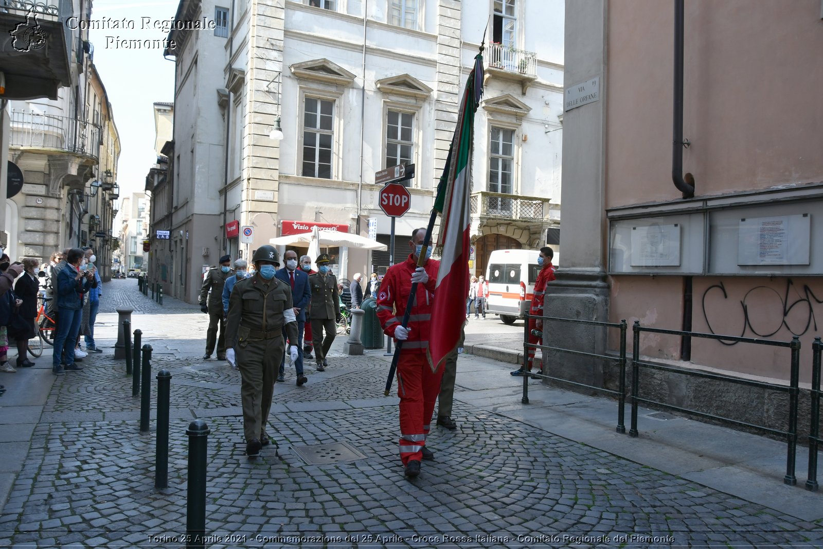 Torino 25 Aprile 2021 - Commemorazione del 25 Aprile - Croce Rossa Italiana - Comitato Regionale del Piemonte