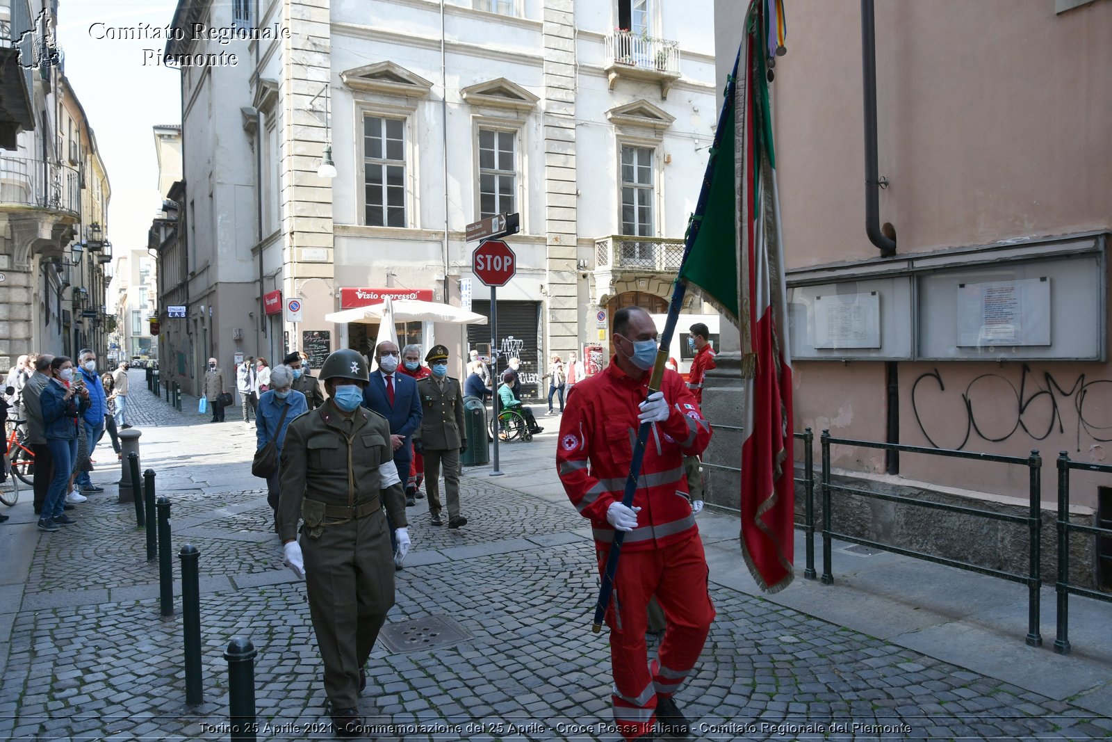 Torino 25 Aprile 2021 - Commemorazione del 25 Aprile - Croce Rossa Italiana - Comitato Regionale del Piemonte