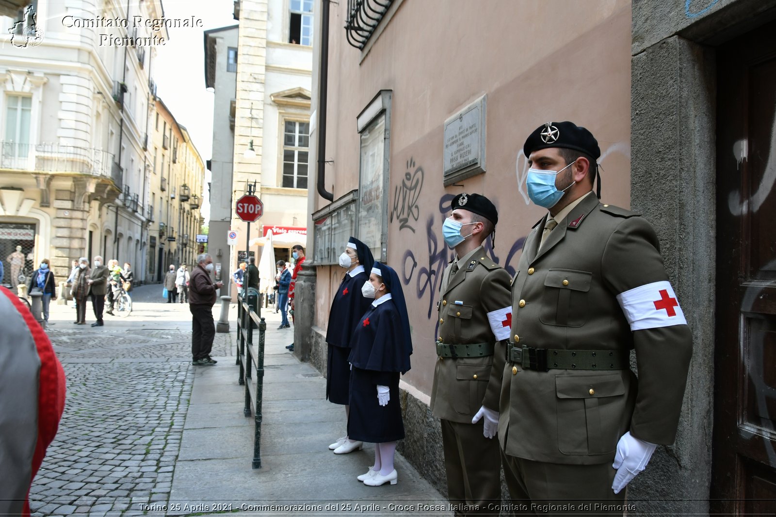 Torino 25 Aprile 2021 - Commemorazione del 25 Aprile - Croce Rossa Italiana - Comitato Regionale del Piemonte