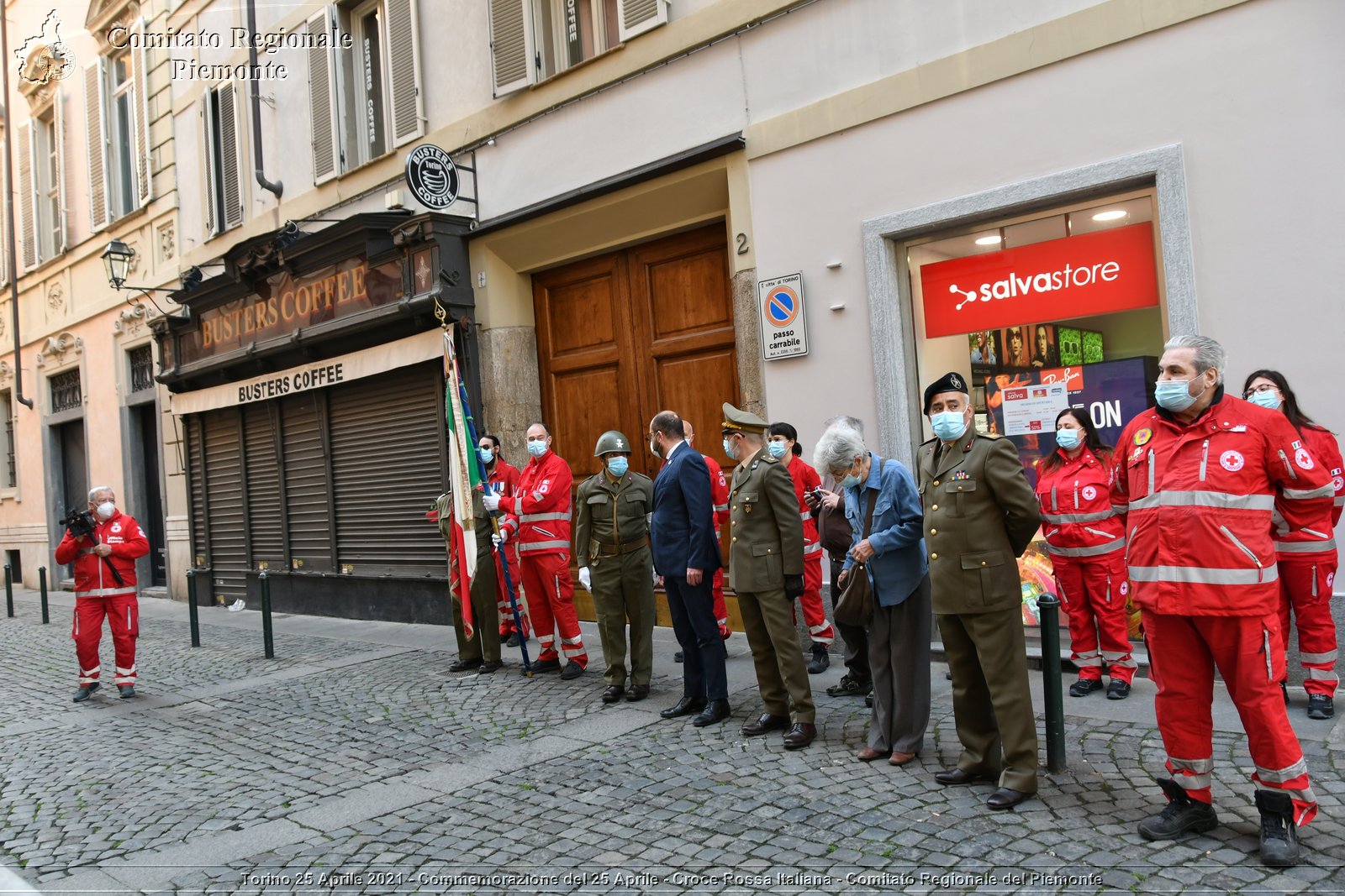 Torino 25 Aprile 2021 - Commemorazione del 25 Aprile - Croce Rossa Italiana - Comitato Regionale del Piemonte