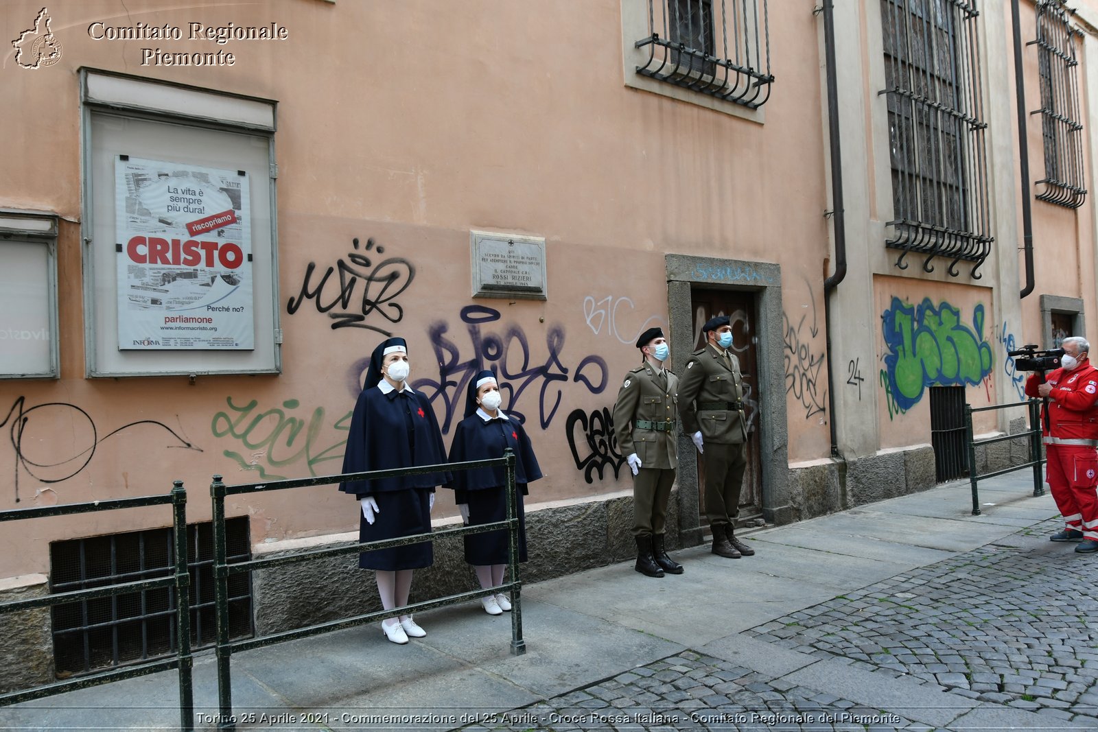 Torino 25 Aprile 2021 - Commemorazione del 25 Aprile - Croce Rossa Italiana - Comitato Regionale del Piemonte