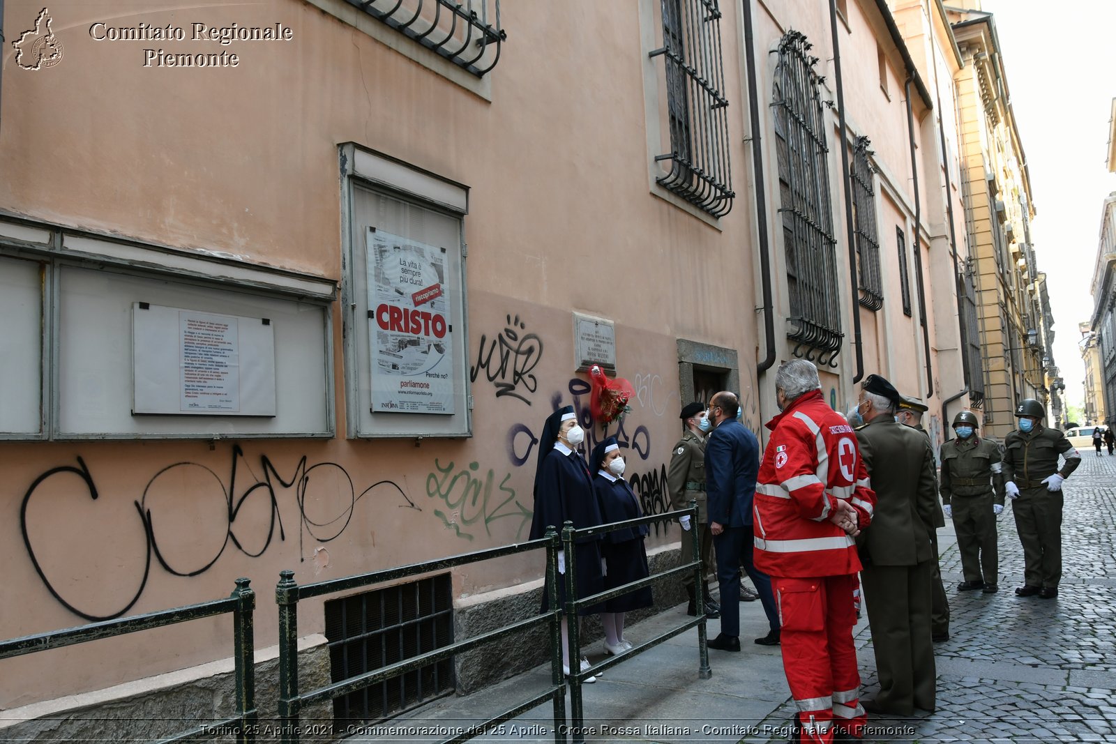 Torino 25 Aprile 2021 - Commemorazione del 25 Aprile - Croce Rossa Italiana - Comitato Regionale del Piemonte