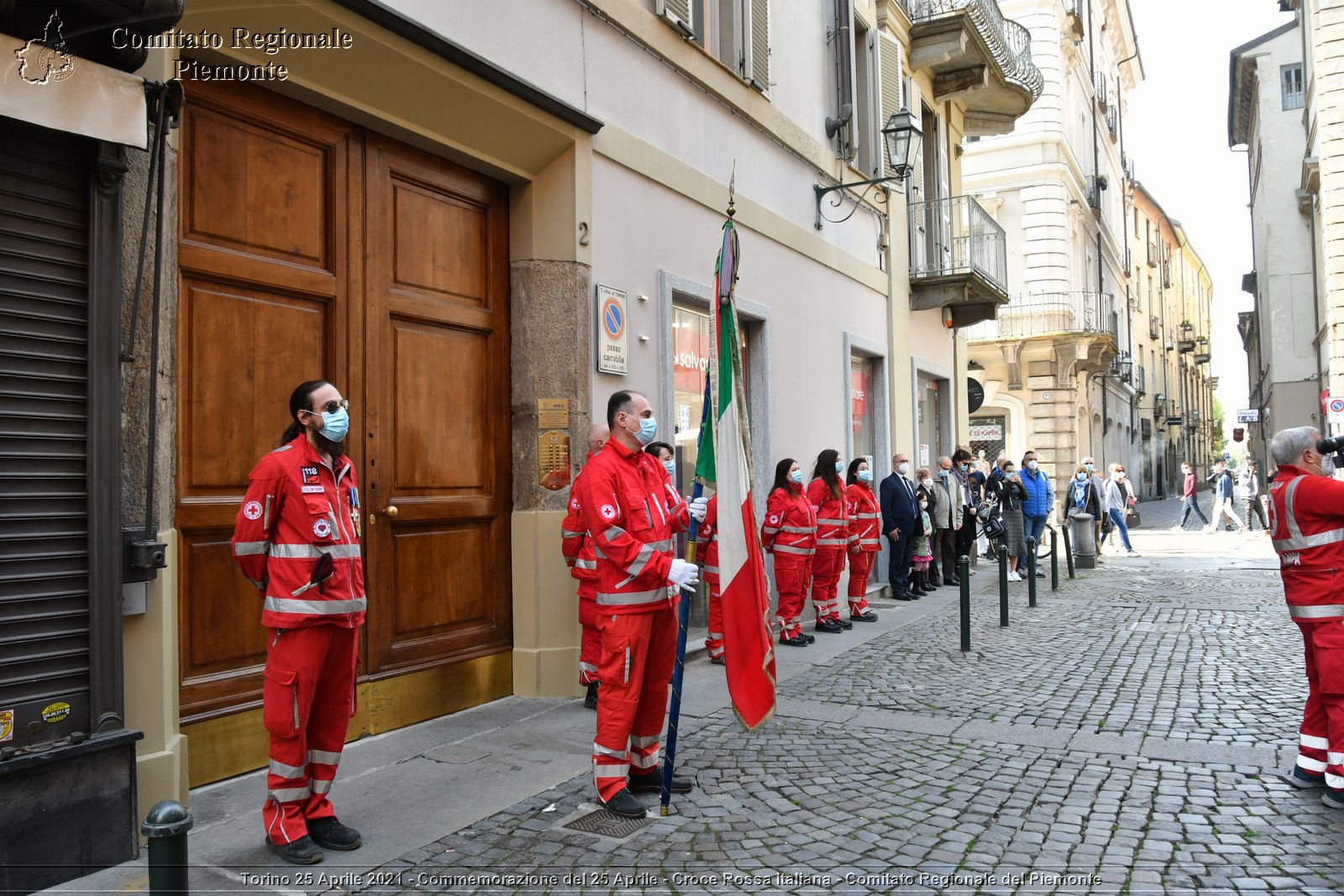 Torino 25 Aprile 2021 - Commemorazione del 25 Aprile - Croce Rossa Italiana - Comitato Regionale del Piemonte