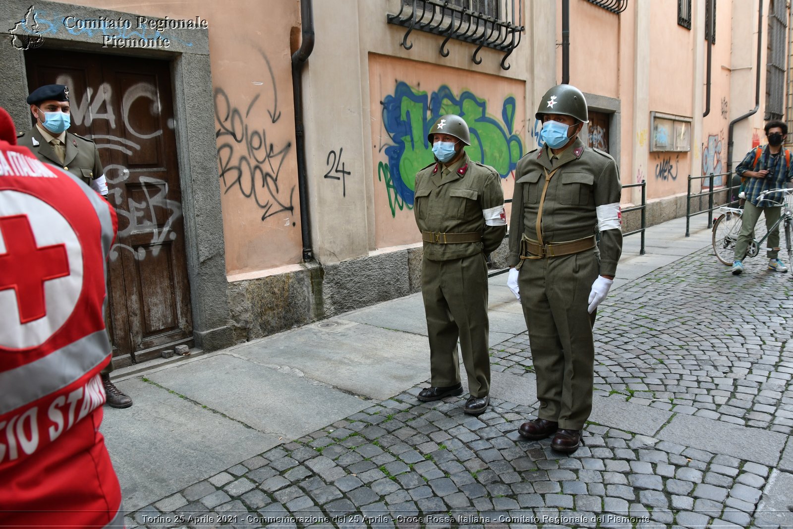 Torino 25 Aprile 2021 - Commemorazione del 25 Aprile - Croce Rossa Italiana - Comitato Regionale del Piemonte