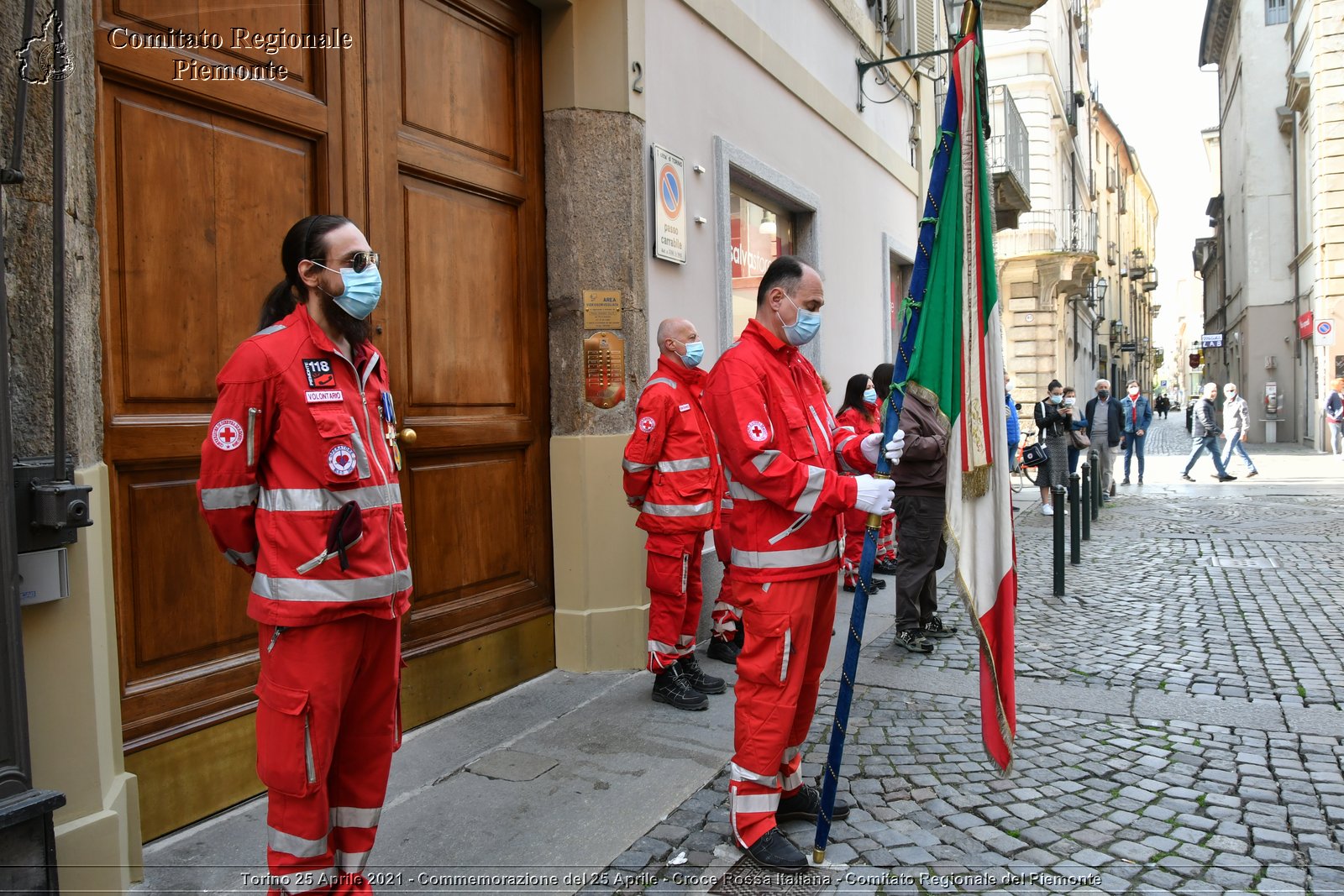 Torino 25 Aprile 2021 - Commemorazione del 25 Aprile - Croce Rossa Italiana - Comitato Regionale del Piemonte