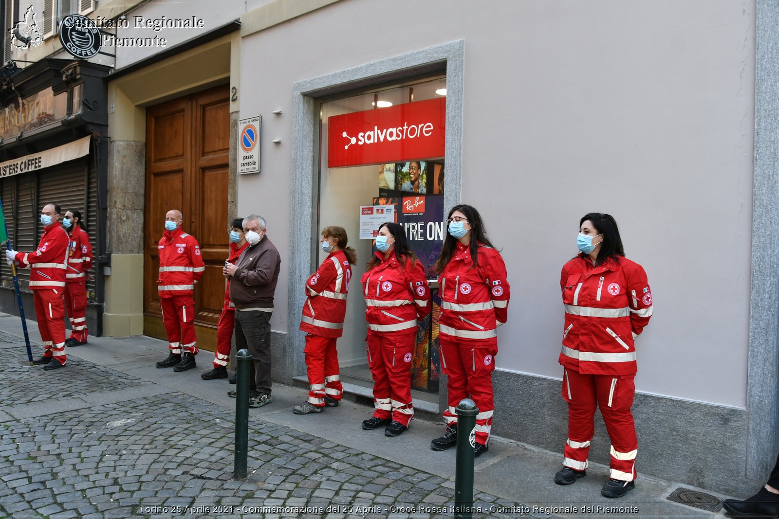 Torino 25 Aprile 2021 - Commemorazione del 25 Aprile - Croce Rossa Italiana - Comitato Regionale del Piemonte