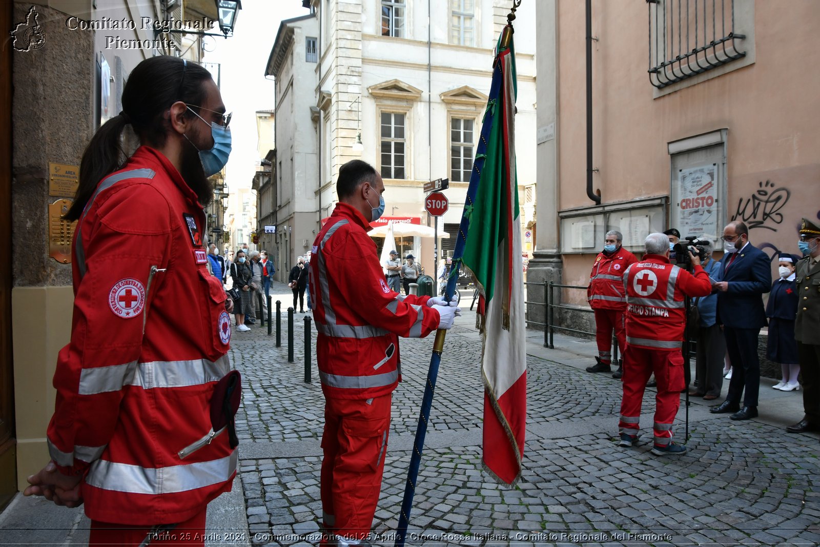 Torino 25 Aprile 2021 - Commemorazione del 25 Aprile - Croce Rossa Italiana - Comitato Regionale del Piemonte