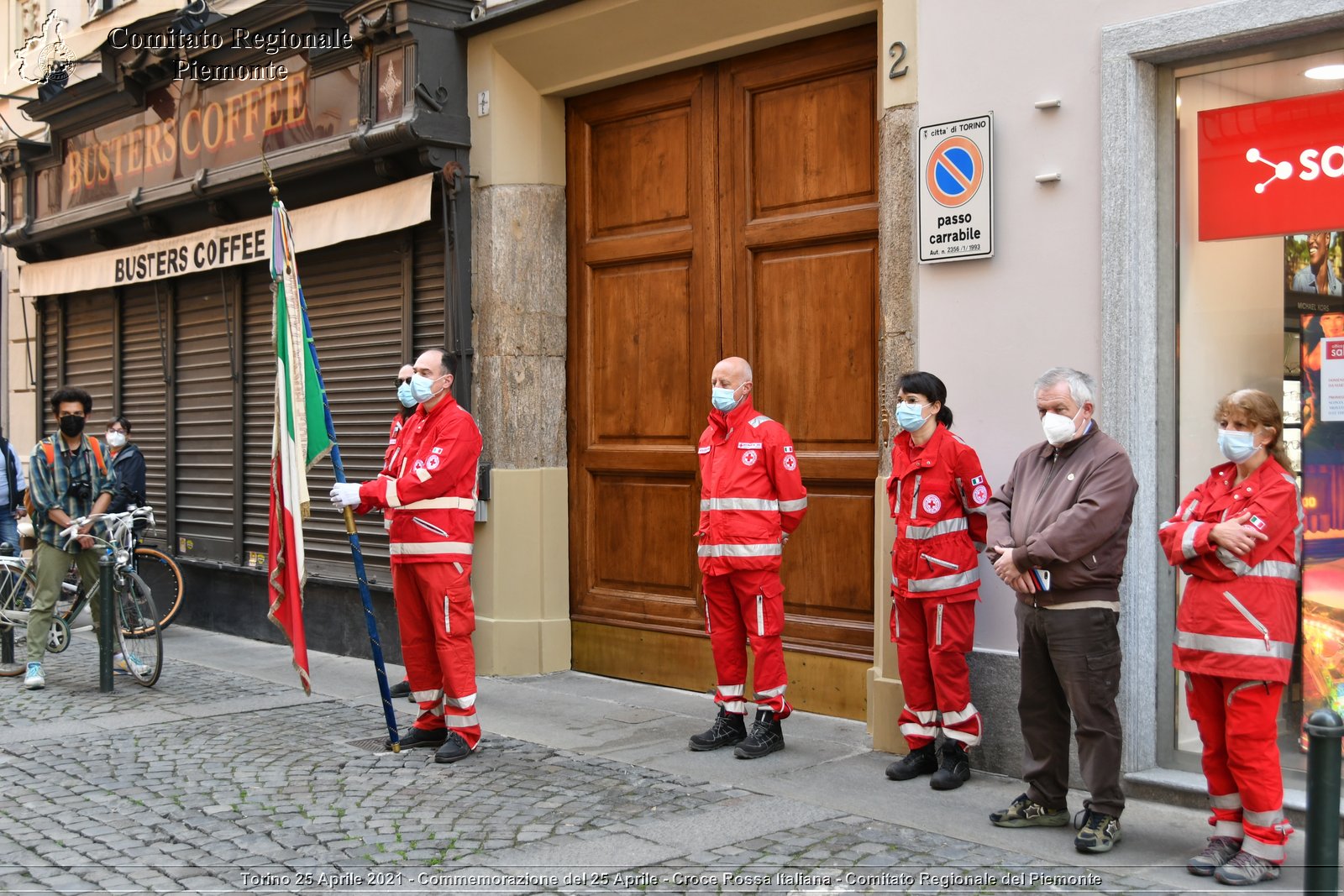 Torino 25 Aprile 2021 - Commemorazione del 25 Aprile - Croce Rossa Italiana - Comitato Regionale del Piemonte