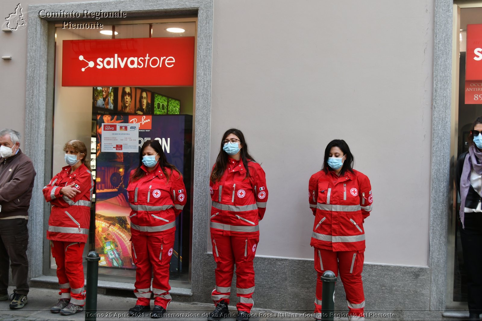 Torino 25 Aprile 2021 - Commemorazione del 25 Aprile - Croce Rossa Italiana - Comitato Regionale del Piemonte