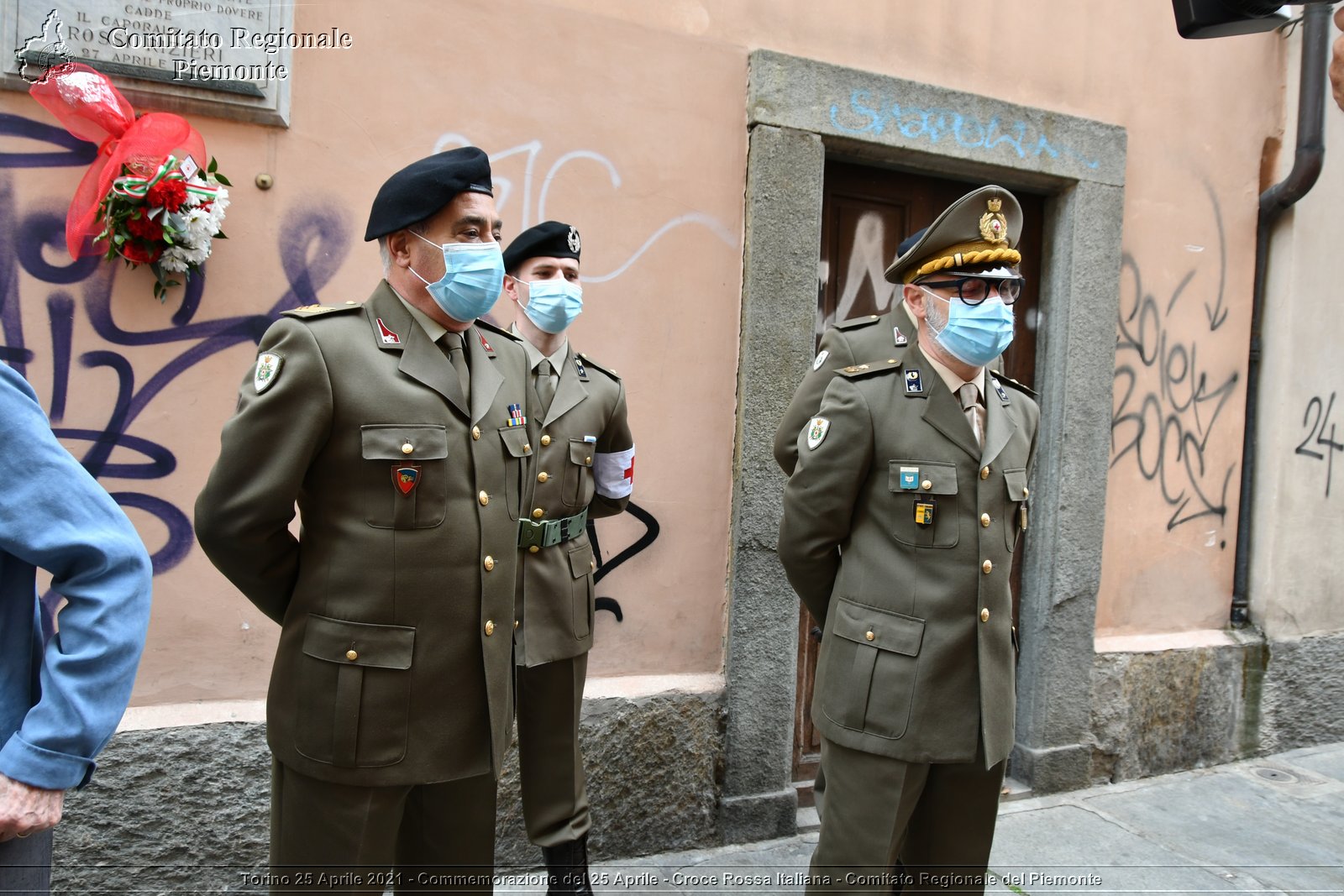 Torino 25 Aprile 2021 - Commemorazione del 25 Aprile - Croce Rossa Italiana - Comitato Regionale del Piemonte