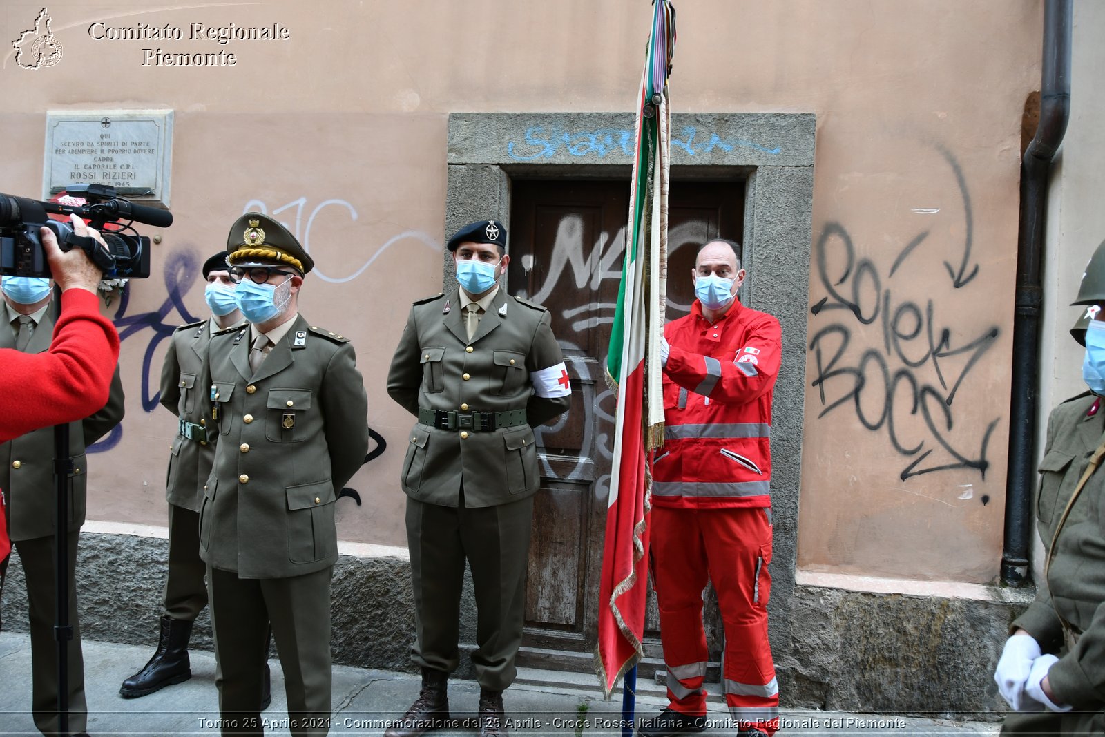 Torino 25 Aprile 2021 - Commemorazione del 25 Aprile - Croce Rossa Italiana - Comitato Regionale del Piemonte