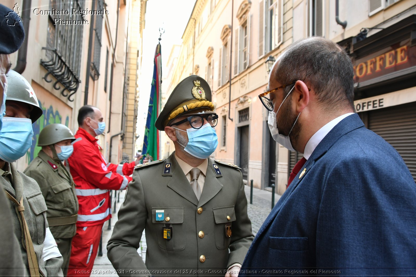 Torino 25 Aprile 2021 - Commemorazione del 25 Aprile - Croce Rossa Italiana - Comitato Regionale del Piemonte