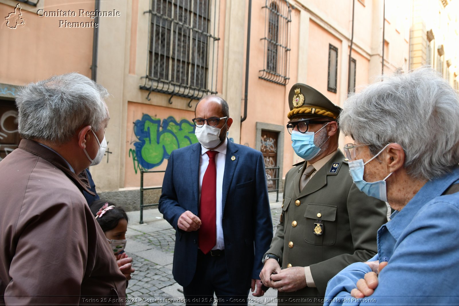 Torino 25 Aprile 2021 - Commemorazione del 25 Aprile - Croce Rossa Italiana - Comitato Regionale del Piemonte