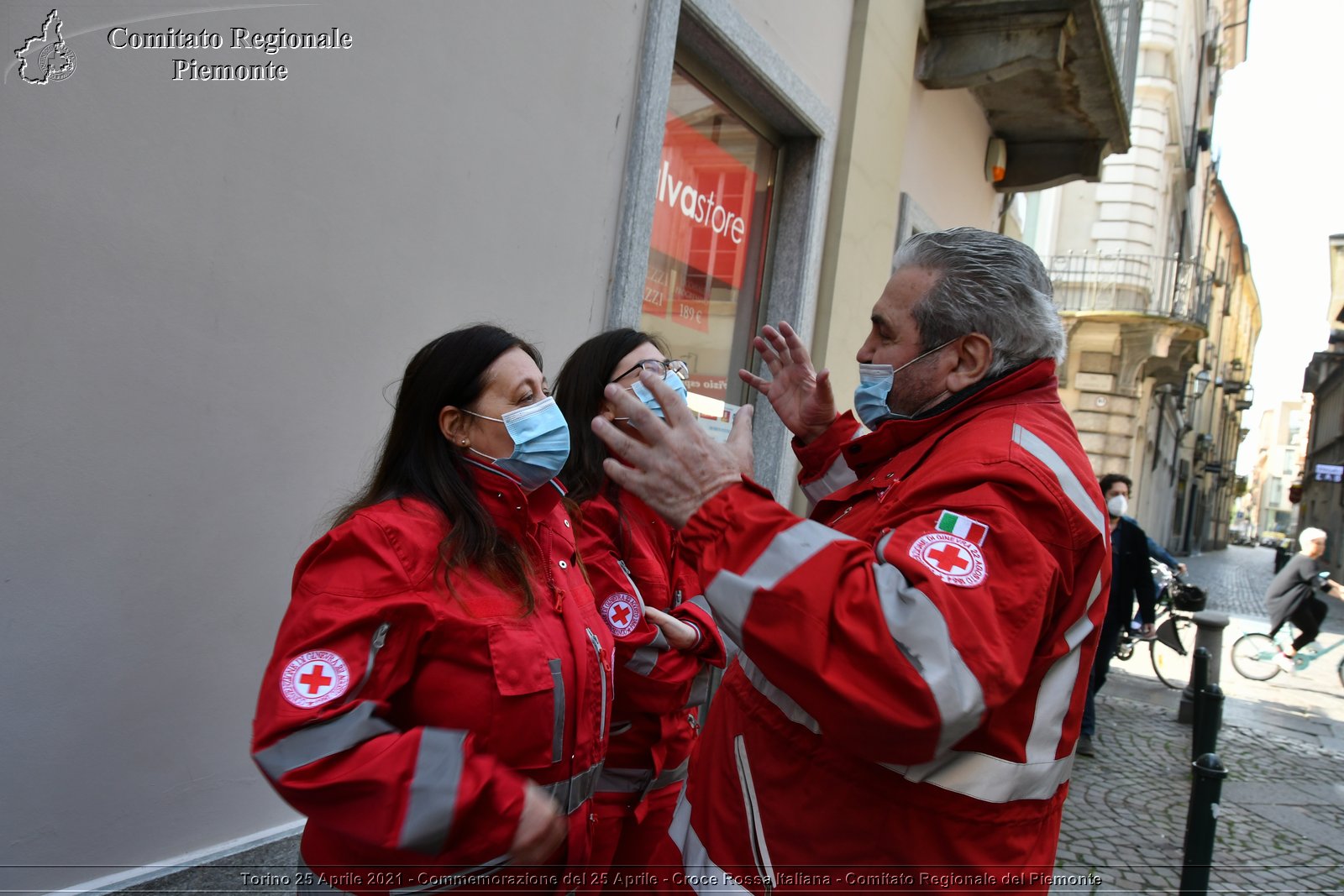 Torino 25 Aprile 2021 - Commemorazione del 25 Aprile - Croce Rossa Italiana - Comitato Regionale del Piemonte