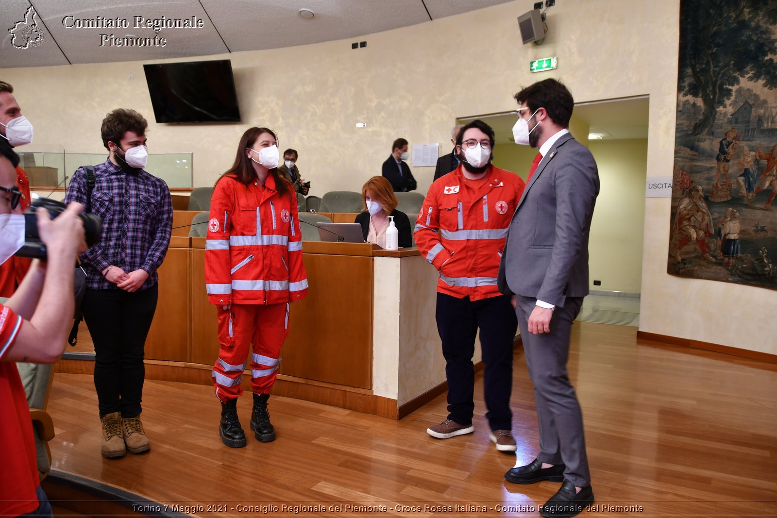 Torino 7 Maggio 2021 - Consiglio Regionale del Piemonte - Croce Rossa Italiana - Comitato Regionale del Piemonte