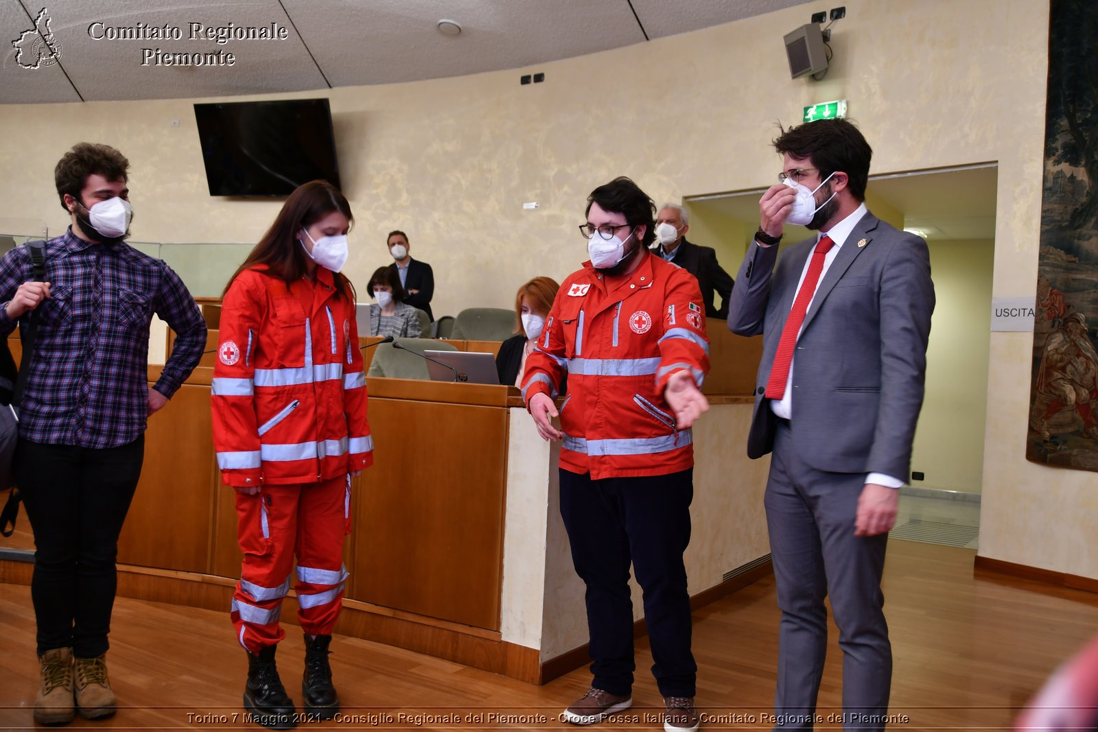 Torino 7 Maggio 2021 - Consiglio Regionale del Piemonte - Croce Rossa Italiana - Comitato Regionale del Piemonte