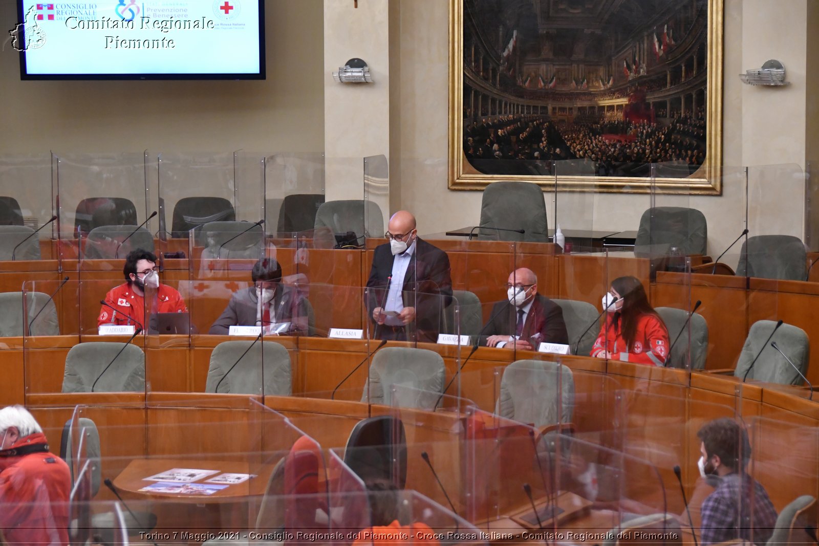 Torino 7 Maggio 2021 - Consiglio Regionale del Piemonte - Croce Rossa Italiana - Comitato Regionale del Piemonte