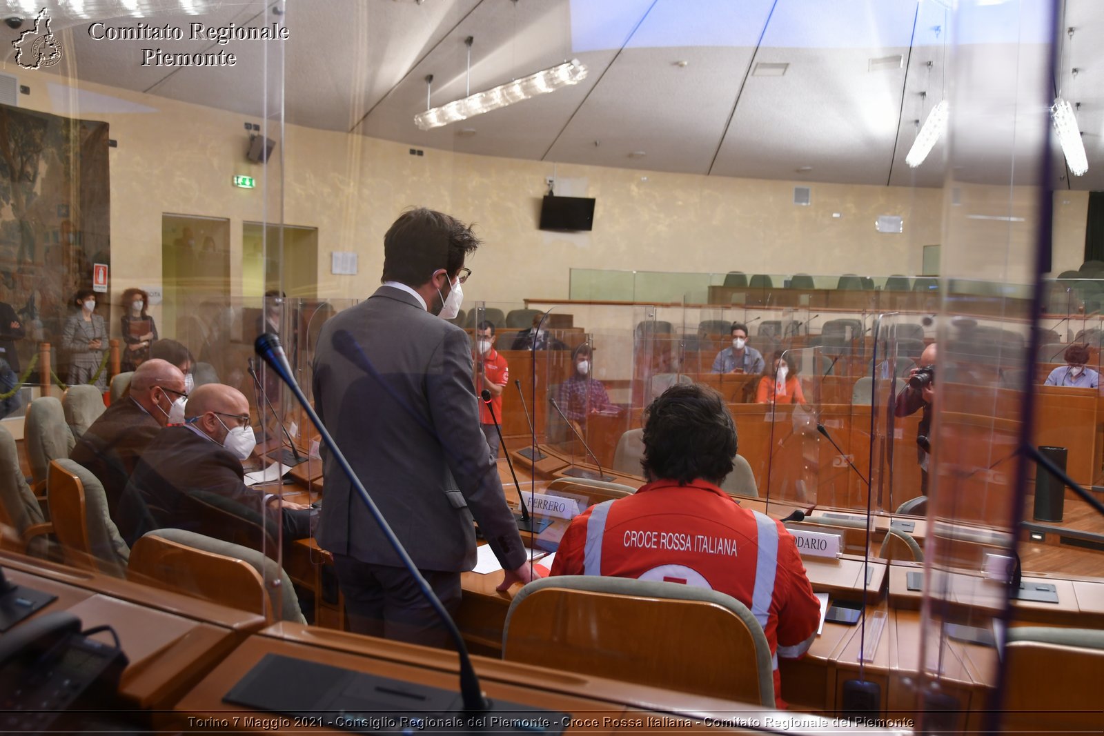 Torino 7 Maggio 2021 - Consiglio Regionale del Piemonte - Croce Rossa Italiana - Comitato Regionale del Piemonte