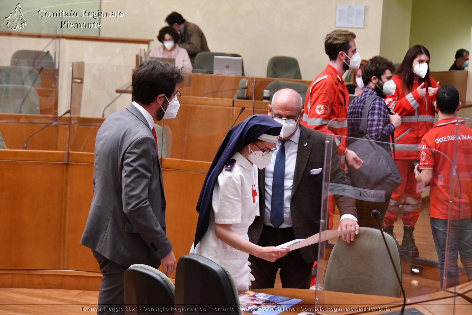 Torino 7 Maggio 2021 - Consiglio Regionale del Piemonte - Croce Rossa Italiana - Comitato Regionale del Piemonte