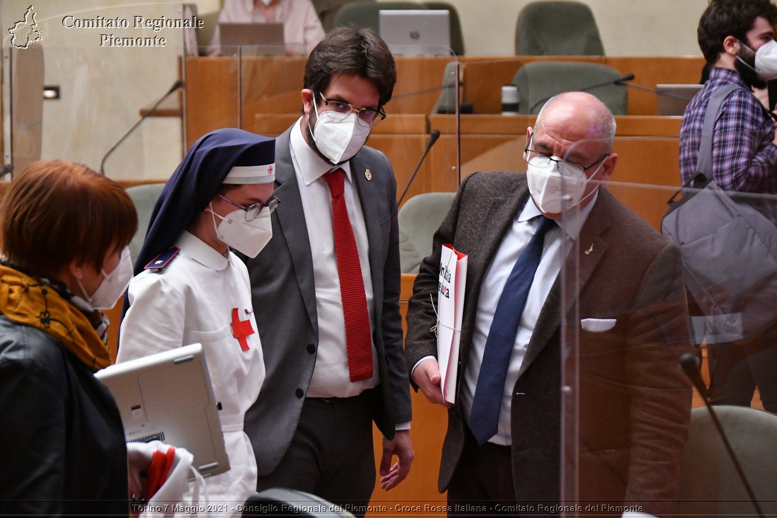 Torino 7 Maggio 2021 - Consiglio Regionale del Piemonte - Croce Rossa Italiana - Comitato Regionale del Piemonte