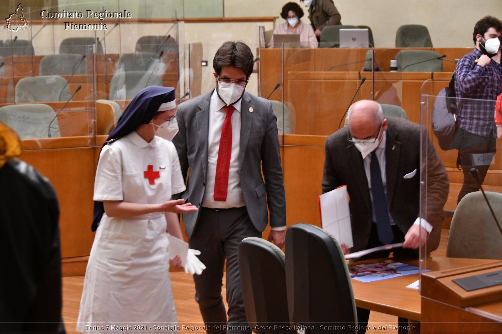 Torino 7 Maggio 2021 - Consiglio Regionale del Piemonte - Croce Rossa Italiana - Comitato Regionale del Piemonte