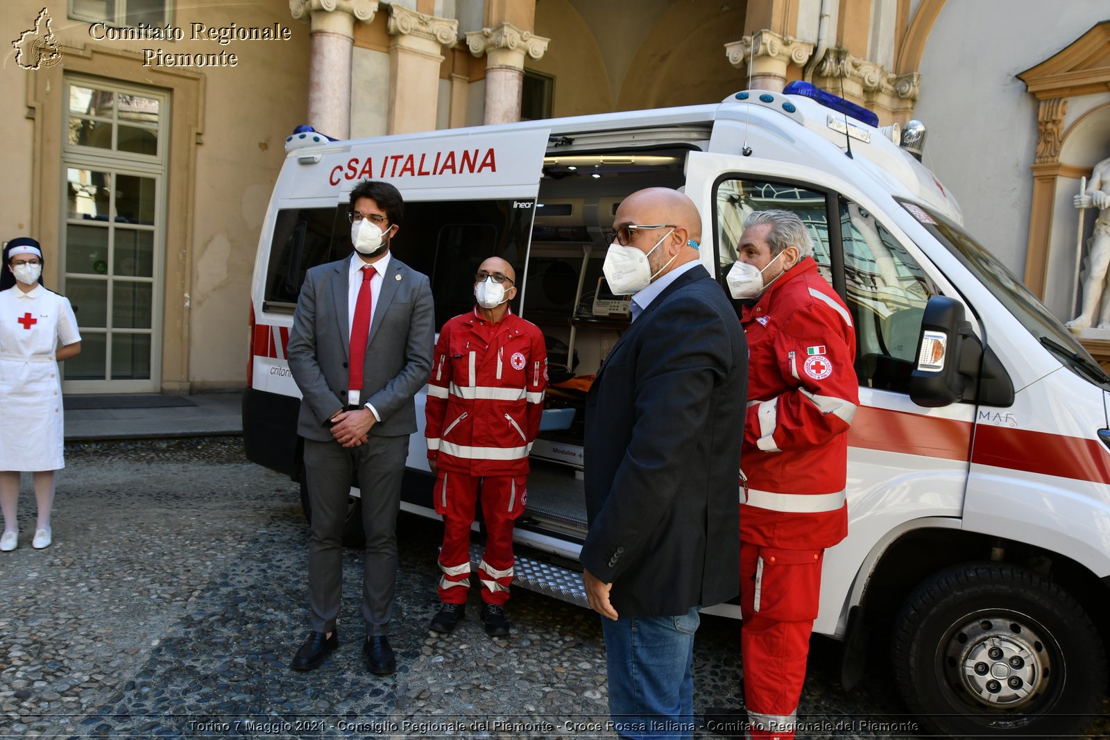 Torino 7 Maggio 2021 - Consiglio Regionale del Piemonte - Croce Rossa Italiana - Comitato Regionale del Piemonte