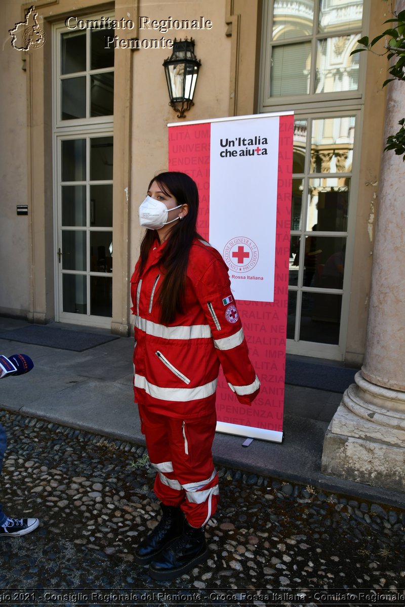 Torino 7 Maggio 2021 - Consiglio Regionale del Piemonte - Croce Rossa Italiana - Comitato Regionale del Piemonte