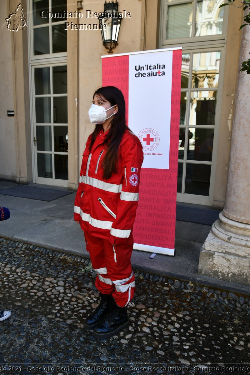 Torino 7 Maggio 2021 - Consiglio Regionale del Piemonte - Croce Rossa Italiana - Comitato Regionale del Piemonte