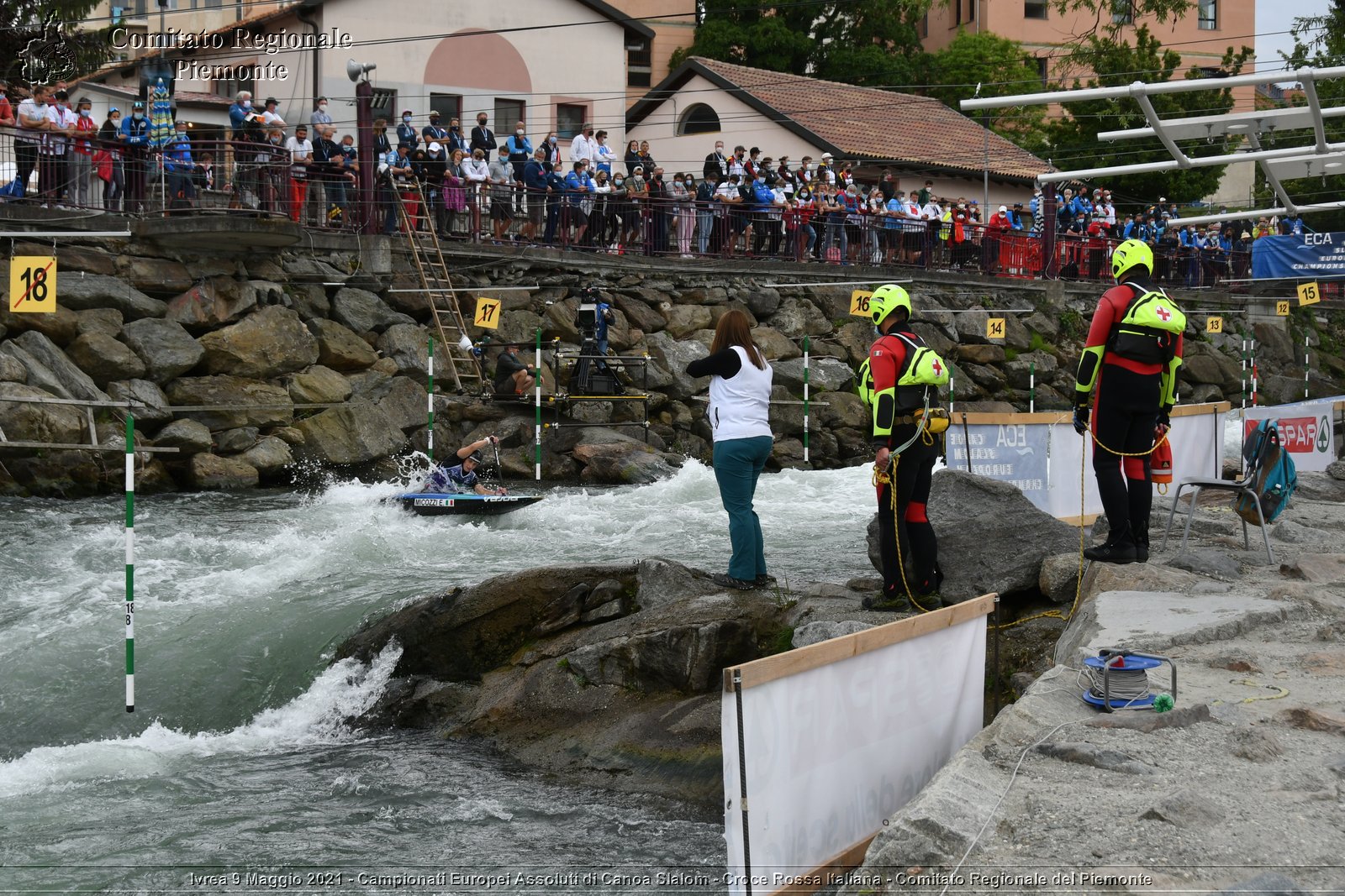 Ivrea 9 Maggio 2021 - Campionati Europei Assoluti di Canoa Slalom - Croce Rossa Italiana - Comitato Regionale del Piemonte